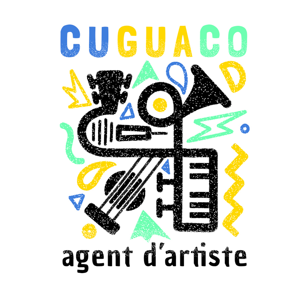 Création du logo d’une agence artistique, version en couleurs.