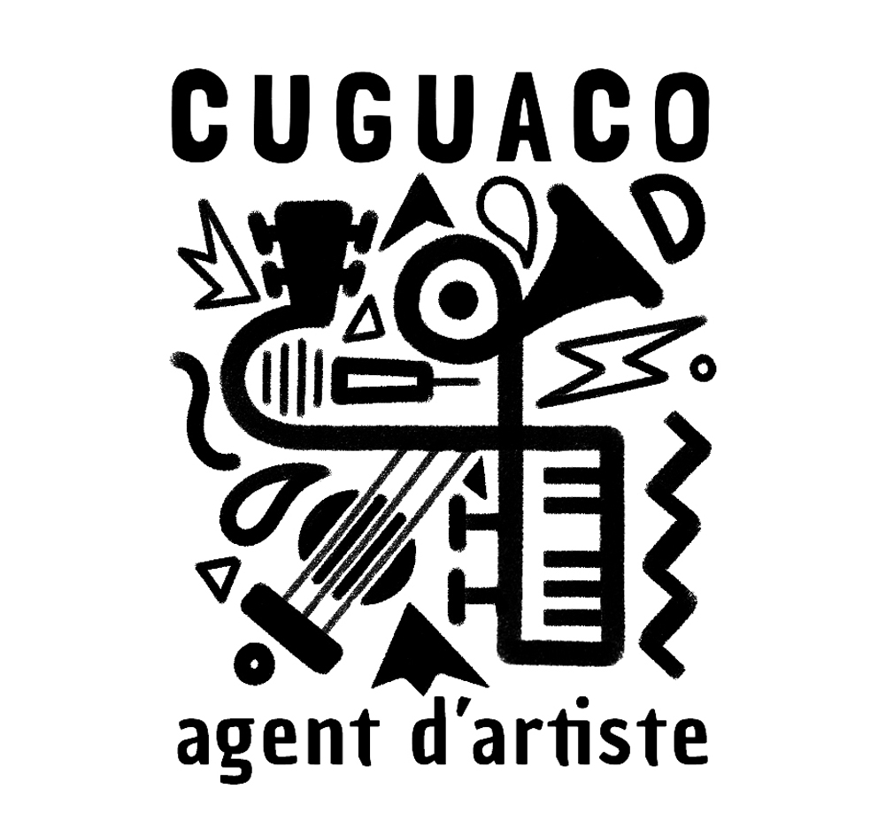 Conception du logo d’une agence artistique, version en noir.