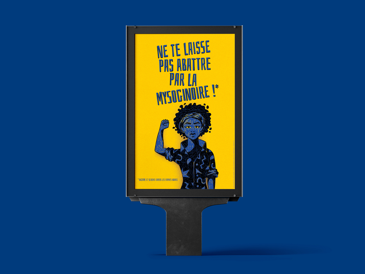 Affiche, réalisé avec les jeunes de Bondy pour T'as vu production, ateliers jeunes contre le sexisme. Sensibiliser le public, échanger, partager.